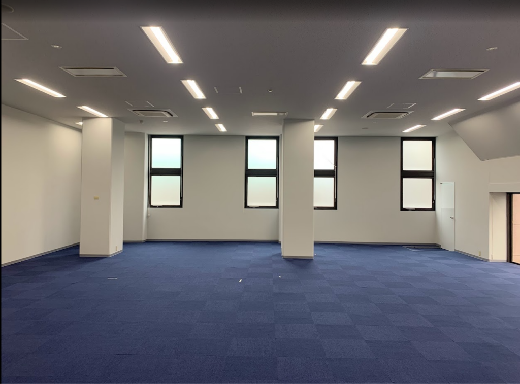 大阪市中央区オフィス原状回復工事・施工完了後の綺麗な室内