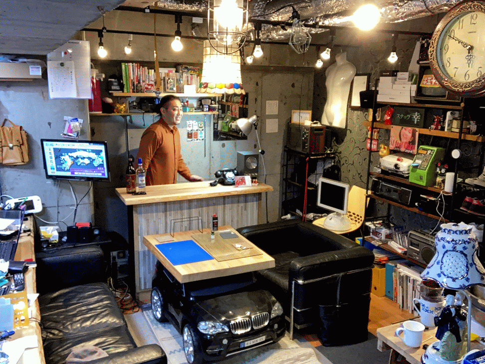 above建築工房 倉庫（秘密基地）の様子